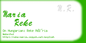 maria reke business card